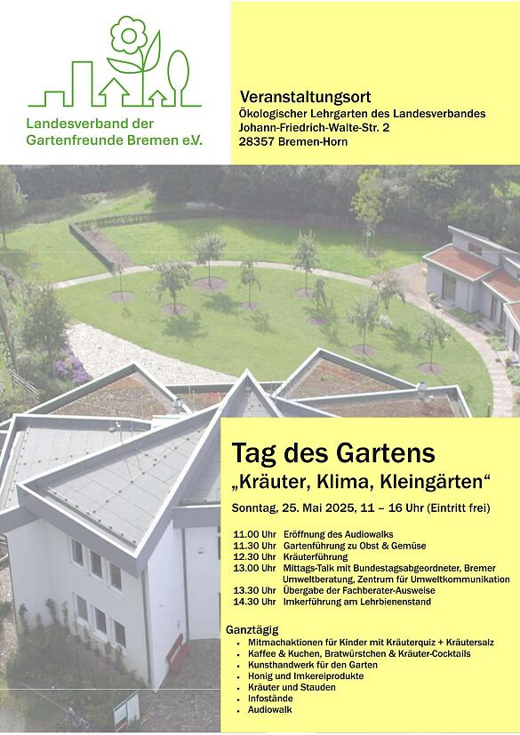 Tag des Gartens: Sonntag, 25. Mai 2025, 11 – 16 Uhr 