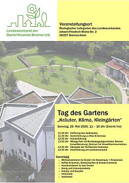 Tag des Gartens: Sonntag, 25. Mai 2025, 11 – 16 Uhr 