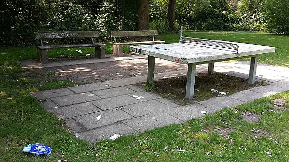 Tischtennisplatte am Langenkampssee