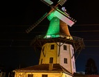 Foto der beleuchteten Horner Mühle