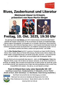 Kleinkunstabend im Ortsamt Horn-Lehe am 10.10.2025 um 19.30 Uhr