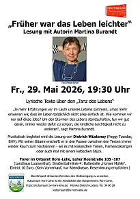 Lesung am 29.05.2026 im Ortsamt Horn-Lehe