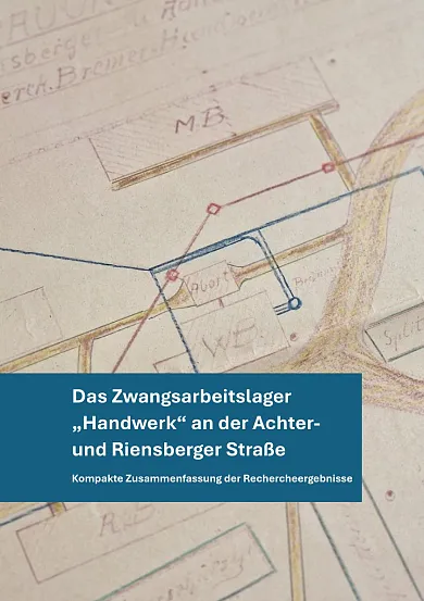 Titelseite Broschüre zum Zwangsarbeitslager "Handwerk"