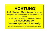 Gewässerschutzmaßnahmen am Stadtwaldsee vom 30.04. bis 04.05. sowie vom 09.05. bis 11.05.25